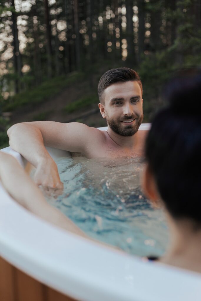  Man in a Jacuzzi